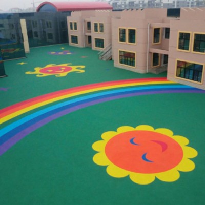 飞人体育 江西南昌EPDM塑胶场地 幼儿园EPDM塑胶场地 EPDM塑胶场地铺设